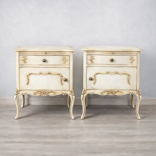 Vintage ivory pedestals 1