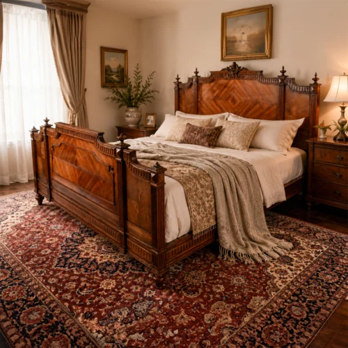 Walnut King Size Bed