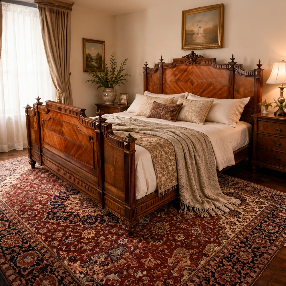 Walnut King Size Bed